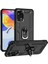 Xiaomi Redmi Note 11 Global Kılıf Vega Tank Standlı Yüzüklü Mıknatıslı+Nano Glass Siyah 1