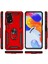 Xiaomi Redmi Note 11 Global Kılıf Vega Tank Standlı Yüzüklü Mıknatıslı+Nano Glass Siyah 3