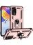 Xiaomi Redmi Note 11S Global Kılıf Vega Sert Silikon Tank Standlı Yüzüklü Mıknatıslı Bronz 1