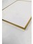 Üçlü Gold Alüminyum Metal Çerçeveli Yaz Poster Camlı Tablo Set 4