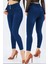 Dar Paça ve Dar Kalıp Yüksek Bel Likralı Jean Pantolon 90 cm 1