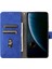 Zte Blade V30 Mavi Için Cilt Fe Pu Telefon Kılıfı (Yurt Dışından) 4