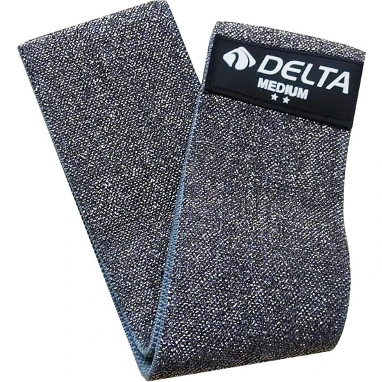 Delta Orta Sert Squat Bant Pilates Fitness Kalça Egzersizi Direnç Bandı Lastiği (Uç Kısmı Kapalı)