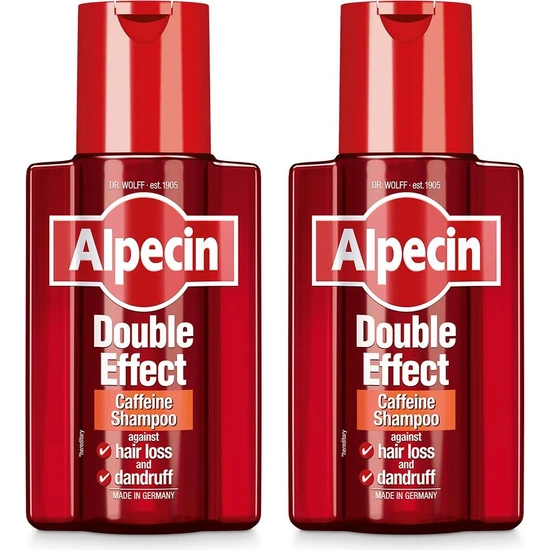 Alpecin Doubleeffect Caffeine Shampoo-Dökülme&Kepek t X2