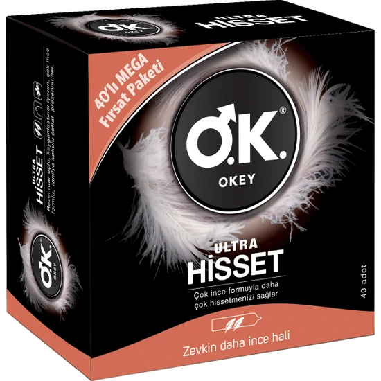 Okey Ultra Hisset Prezervatif 40'lı