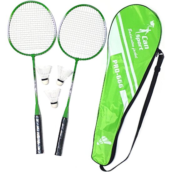 Tosima Çantalı Badminton Seti 2 Adet Badminton Raketi 3 Adet Badminton Topu Full Set