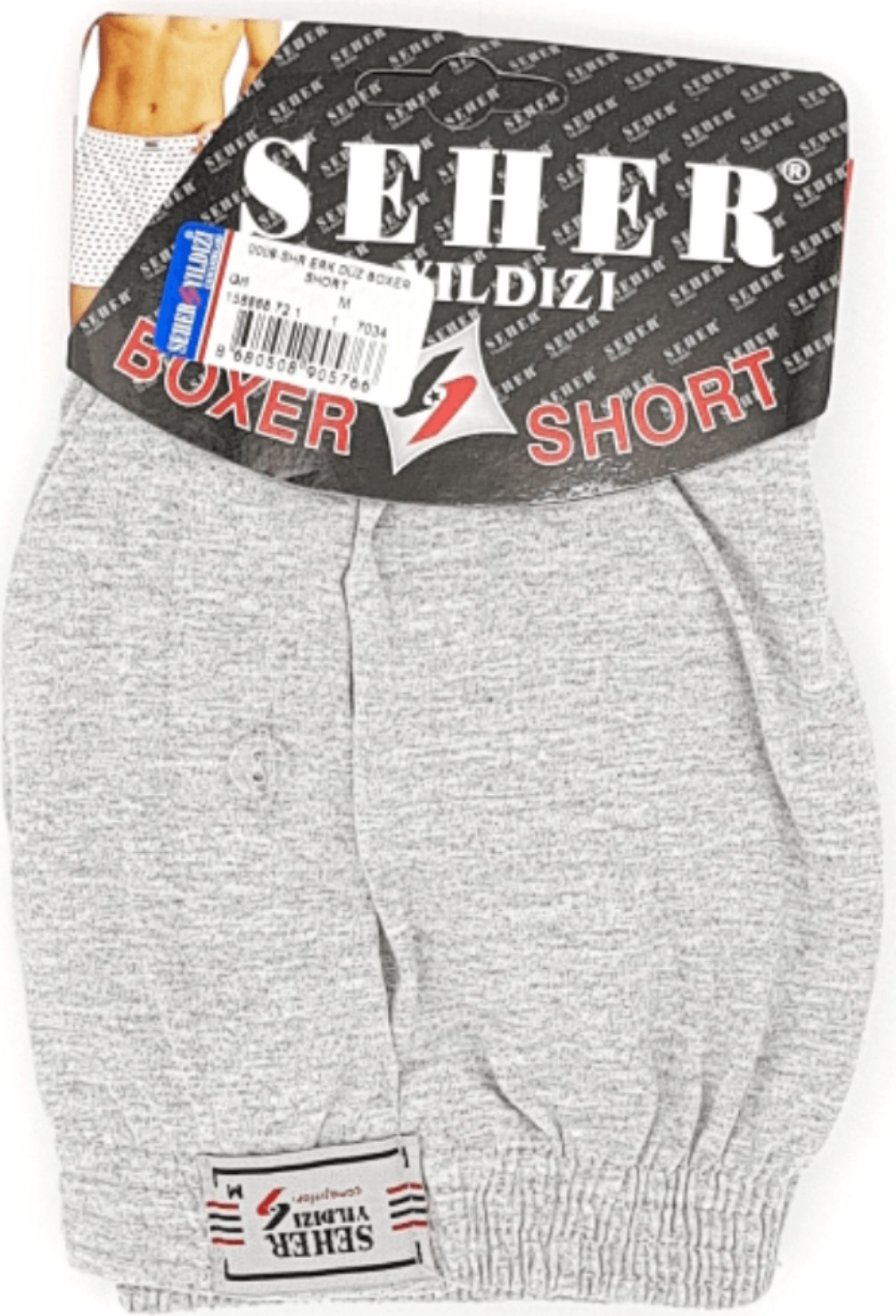 Seher Yıldızı Abani Classic 6 Adet Desenli Seher Erkek Düğmeli Boxer 0011 görsel 2