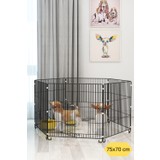 Arspolo Katlanır Metal Köpek Oyun Alanı , Evcil Hayvan Oyun Alanı , Köpek Çiti , Tavşan Çiti 75X70 cm