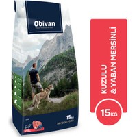 Obivan Kuzu Etli ve Yaban Mersinli Köpek Maması 15 kg
