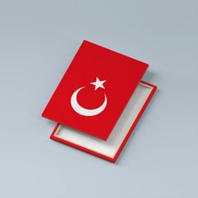 Satürn Design Türkiye Cumhuriyeti Bayrağı Kanvas Tablo 40 x 55 cm Türk Bayrağı Dekoratif Tablo