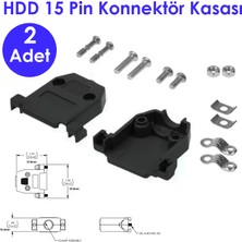 Mavi Ay Bilişim Hd 15 Pin Plastik Konnektör Kasası 2 Adet