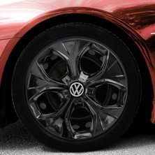 PackGar Volkswagen Beetle 15 Inç Jant Kapağı Amblemli Piano Black 4'lü Takım 212