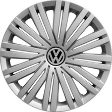 Volkswagen Polo 15 Inç Jant Kapağı Amblemli Gri 4 Adet 1 Takım 126
