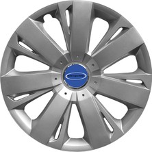 PackGar Ford Fiesta 15 Inç Uyumlu Jant Kapağı Amblemli Gri 4 Adet 1 Takım 114