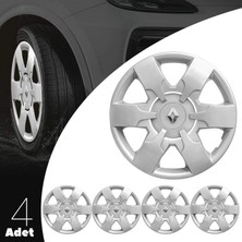 PackGar Renault Master 16 Inç Uyumlu Jant Kapağı Amblemli Gri 4 Adet 1 Takım 156