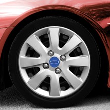 PackGar Ford Escort 15 Inç Jant Kapağı Amblemli Gri 4'lü Set 127