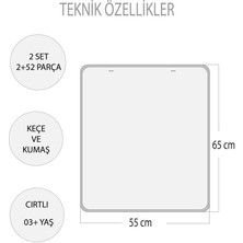 2 Set - 52 Parça Tox Iç Organlar Sistemi Keçe Duvar Panoları , Eğitici Oyuncak