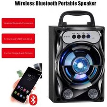 HaiTun Taşınabilir Karaoke Hoparlör Kablosuz Bluetooth Hoparlör Sistemi Bas Subwoofer Mikrofon Desteği Eller Serbest / USB / Tf Kart / Aux / Fm | Taşınabilir Hoparlörler (Siyah)( Yurt Dışından )