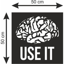 Mart Medya Reklam Use It Ahşap Dekor 35X35 cm