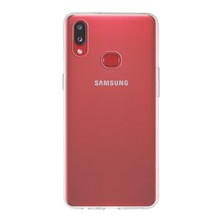 Case World Samsung Galaxy A10S ile Uyumlu Kapak 1mm Şeffaf Silikon ile Uyumlu Kılıf