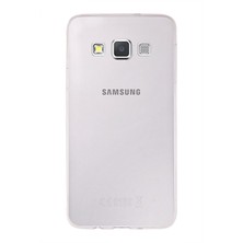 Case World Samsung Galaxy A3 (2015) ile Uyumlu Kapak 1mm Şeffaf Silikon ile Uyumlu Kılıf