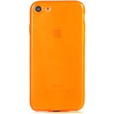 Case World Apple iPhone Se 2020 Kapak Kamera Korumalı Neon Renkli Silikon Kılıf - Neon Turuncu