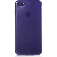 Case World Apple iPhone 7 Plus Plus Kapak Kamera Korumalı Neon Renkli Silikon Kılıf - Neon Mor