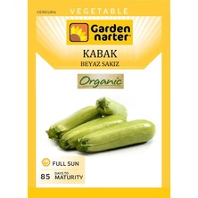 Garden Narter Beyaz Kabak Tohumu Doğal Organik Tohum Pakette 10 Gr 50 Tohum +  Sebze Tohumu