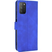 PLZ Shop Xiaomi Poco M3 Cilt Fe Deri Kılıf Mavi (Yurt Dışından)