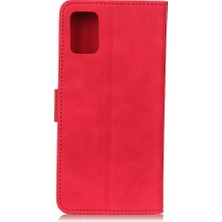 PLZ Shop Xiaomi Için Poco M3 Pu + Tpu Yatay Flip Deri Kılıf Kırmızı (Yurt Dışından)