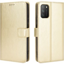 PLZ Shop Xiaomi Poco M3 Deri Kılıf Için Altın (Yurt Dışından)