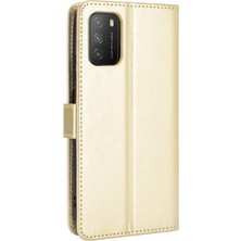 PLZ Shop Xiaomi Poco M3 Deri Kılıf Için Altın (Yurt Dışından)