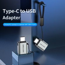 Vention Type C To USB 3.0 Çevirici Dönüştürücü Otg Adaptör Gri Cdqh0