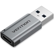 Vention USB 3.0 To Type C Çevirici Dönüştürücü Otg Adaptör Gri Cdph0