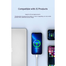 Shinee iPhone Uyumlu Için 1.5m Hızlı Şarj Pd Type-C Lightning Data Kablosu - Beyaz (Yurt Dışından)