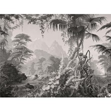 Eko Dekor Botanik Özel Tasarım Duvar Kağıdı  Kanvas Tek Parca