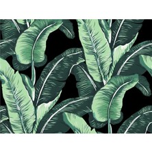 Eko Dekor Botanik Özel Tasarım Duvar Kağıdı  Kanvas Tek Parca