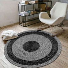 Bonny Home Jüt Yuvarlak Hasır Halı Yolluk Salon Oda Mutfak Halısı KS-1029