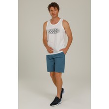 Superfly Men Chino Lycra Short Indıgo Erkek Şort 22704-09