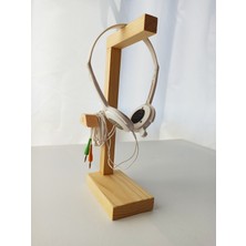 Bagax Kulaklık Standı Taşıyıcı Tutucu Yükseltici Aparat Ahşap Kaliteli Şık Tasarım