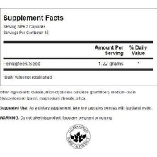 Swanson Fenugreek Seed Full Spectrum 610 Mg 90 Kapsul  Abd