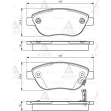 Fima Fren Balata Corsa D 06-14 / 500L 12= / Emgrand 10-14 ÖNBSH-0986495103  BSH-0986495103