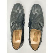 Adnan Shoes Erkek  Deri  Dikişli Kösele El Yapımı Örgülü Ayakkabı