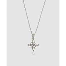 Aicha Jewellery 925 Ayar Gümüş Üzeri Altın Kaplama Witch’s Knot El Yapımı Kolye