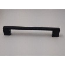 Kale Mutfak Dolap Çekmece Kapak Mobilya Kulbu 160 mm Lüks Metal Kulp (Siyah Renk)