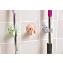 Nefertiya Vantuzlu Fırça ve Mop Tutucu Askı 2 Adet