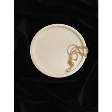 YYY Inci Beyazı Çok Amaçlı Dekoratif Yuvarlak Tabak