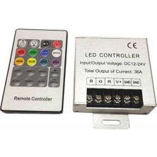 Asled 15 Metre Iç Rgb Şerit LED Ultra Slim Trafo Kumanda 3 Çip 5050 Double Pcb 15 mt Iç Set