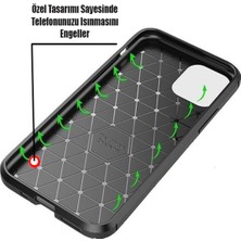 Case World Samsung Galaxy M23 ile Uyumlu Kılıf Karbon Dizayn Lüx Silikon ile Uyumlu Kapak - Lacivert