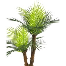 Nettenevime Yapay Ağaç 2 Dal 100CM Areka Palmiye Ağacı Areka 2katlı Salon Çiçeği Yapay Çiçek